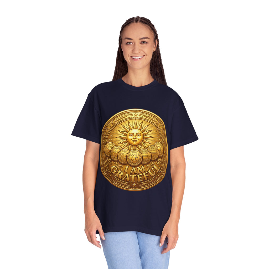 Unisex Garment-Dyed T-shirt Golden Coin