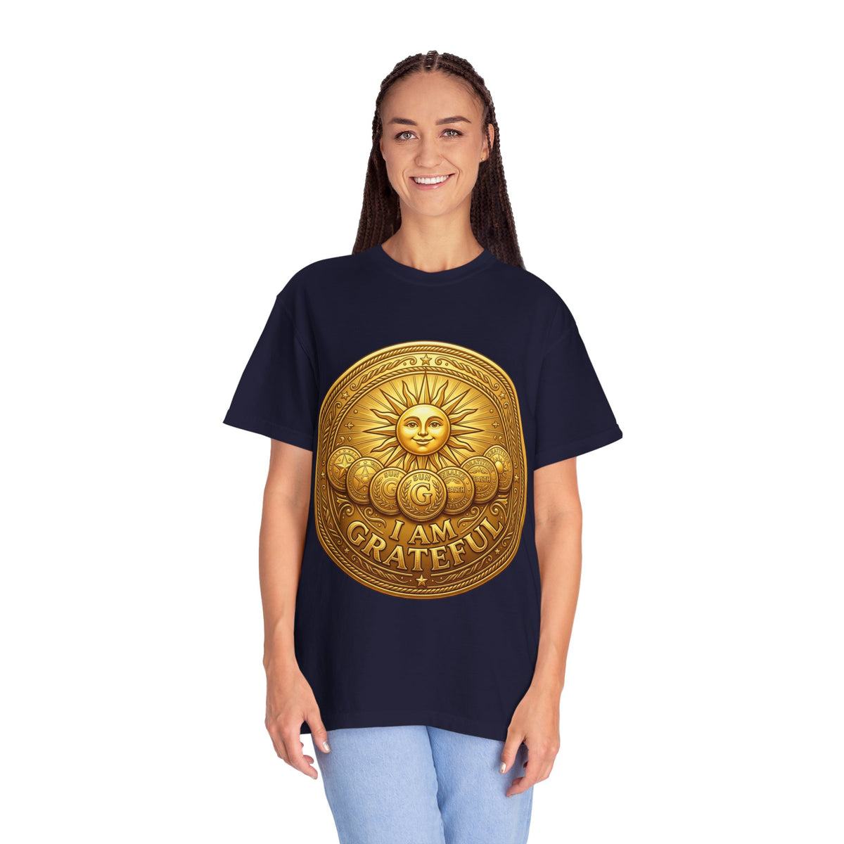 Unisex Garment-Dyed T-shirt Golden Coin