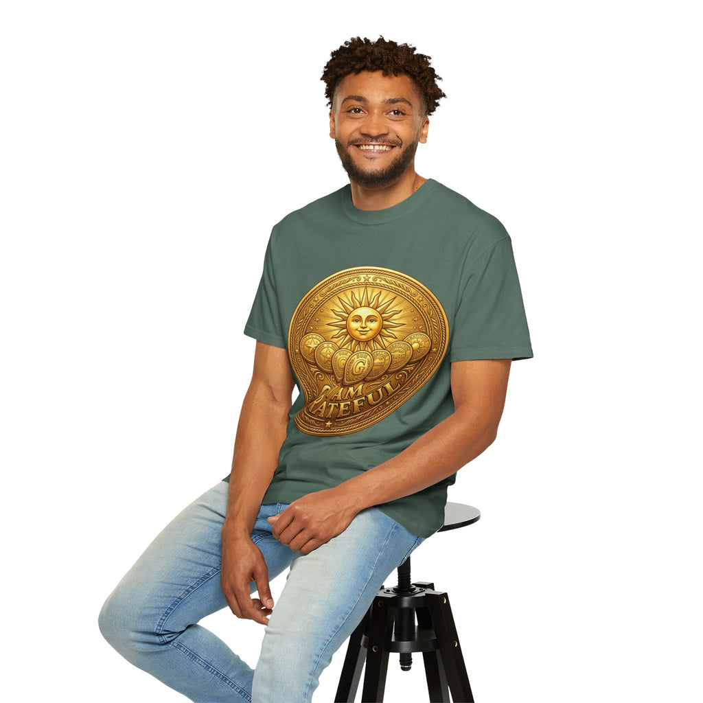 Unisex Garment-Dyed T-shirt Golden Coin