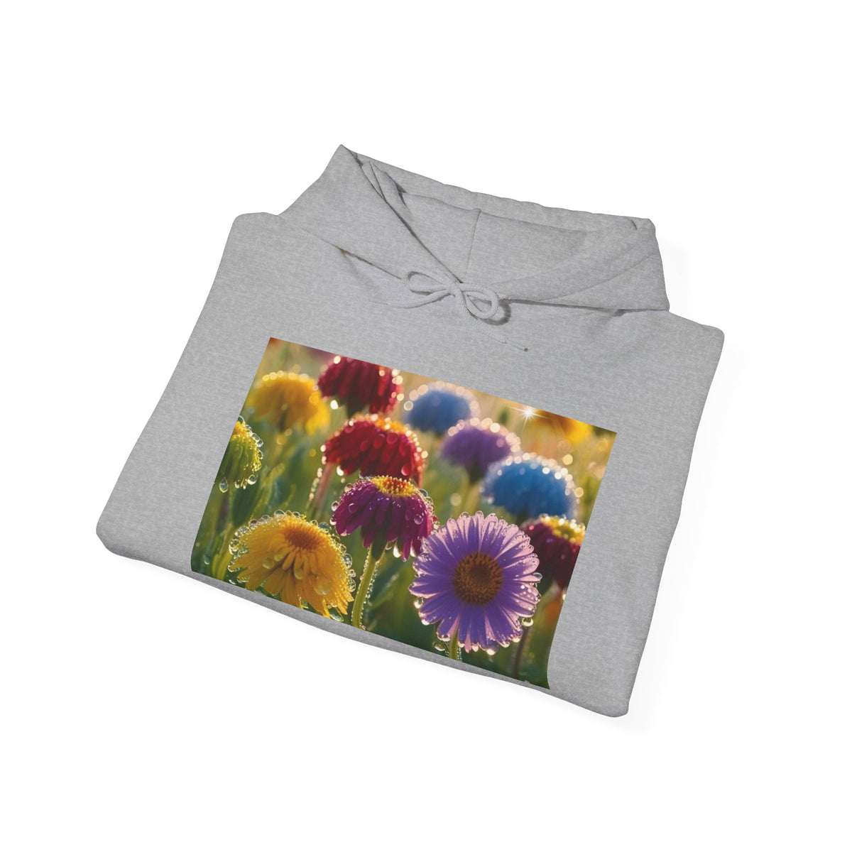 Floral Rainbow Cactus Hoodie — Colorful Succulent Garden Sweatshirt