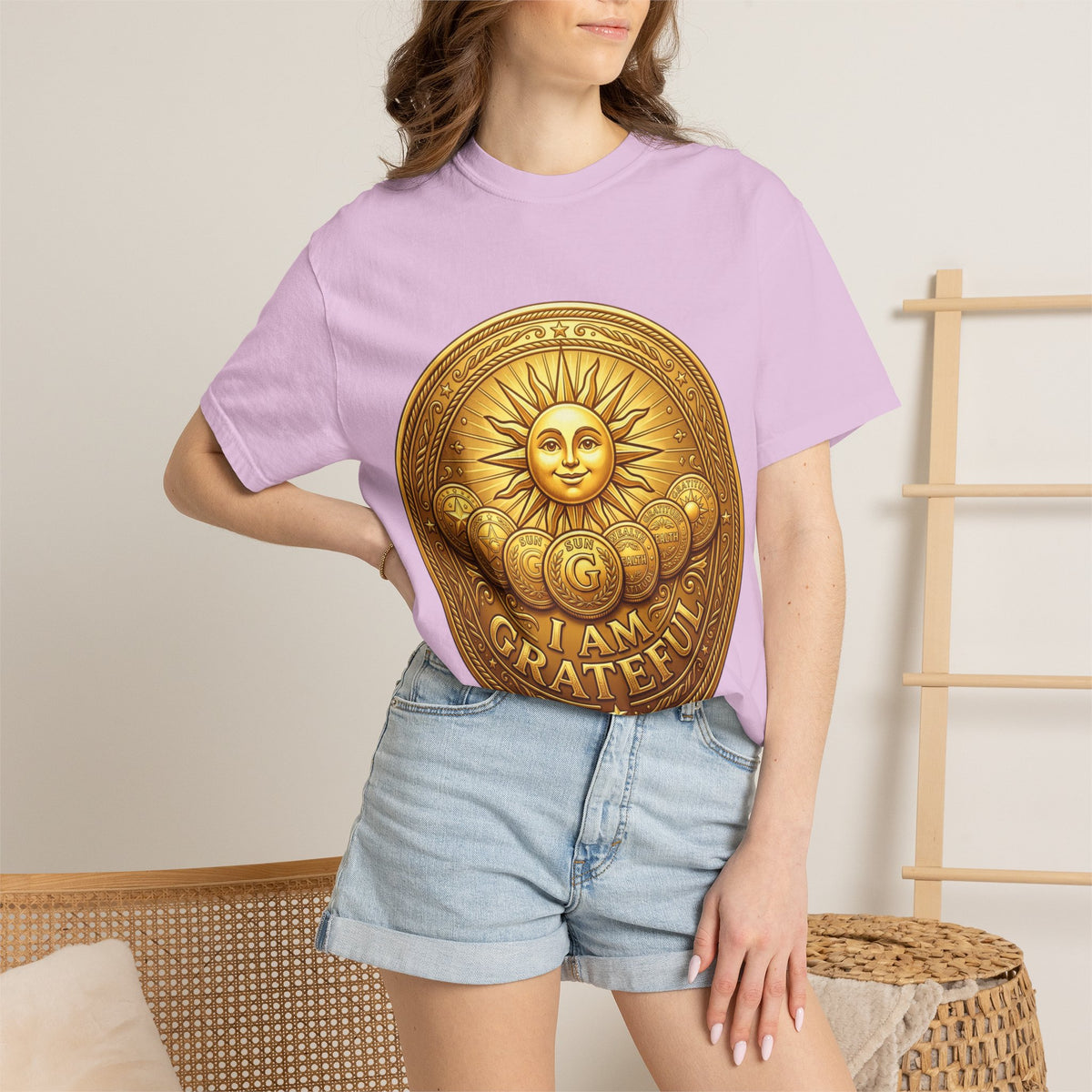 Unisex Garment-Dyed T-shirt Golden Coin