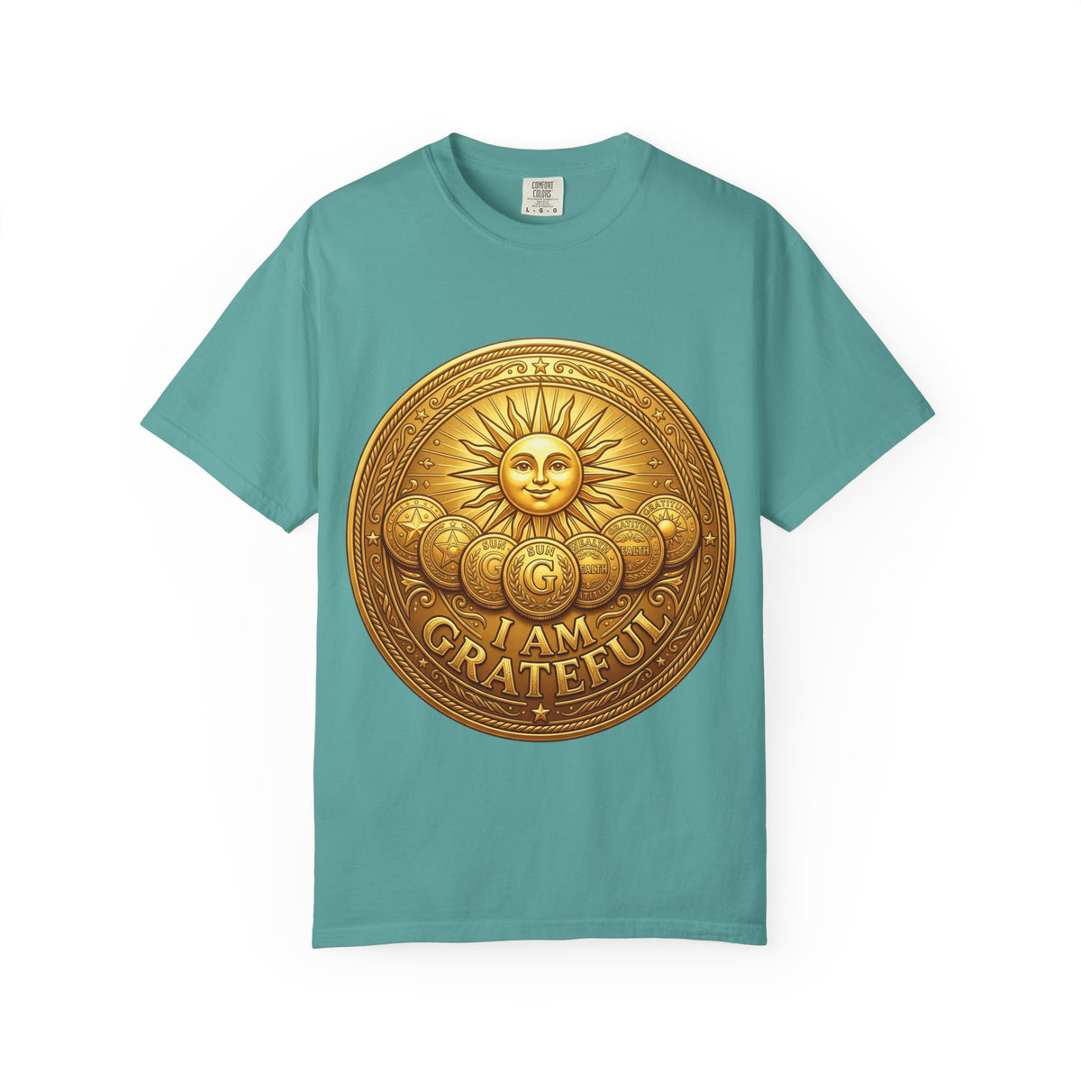 Unisex Garment-Dyed T-shirt Golden Coin