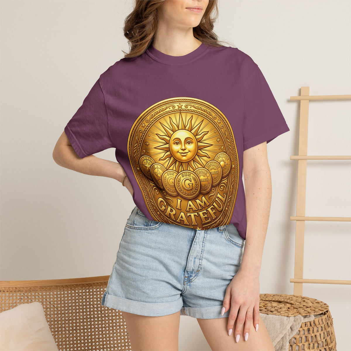 Unisex Garment-Dyed T-shirt Golden Coin