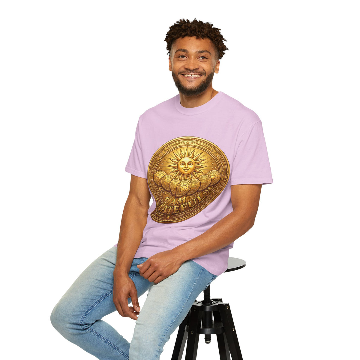 Unisex Garment-Dyed T-shirt Golden Coin