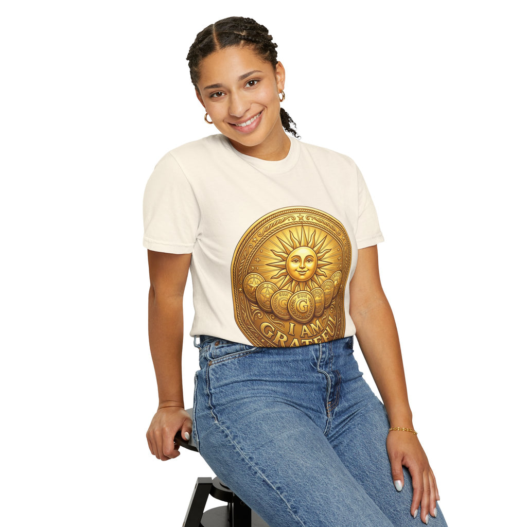 Unisex Garment-Dyed T-shirt Golden Coin
