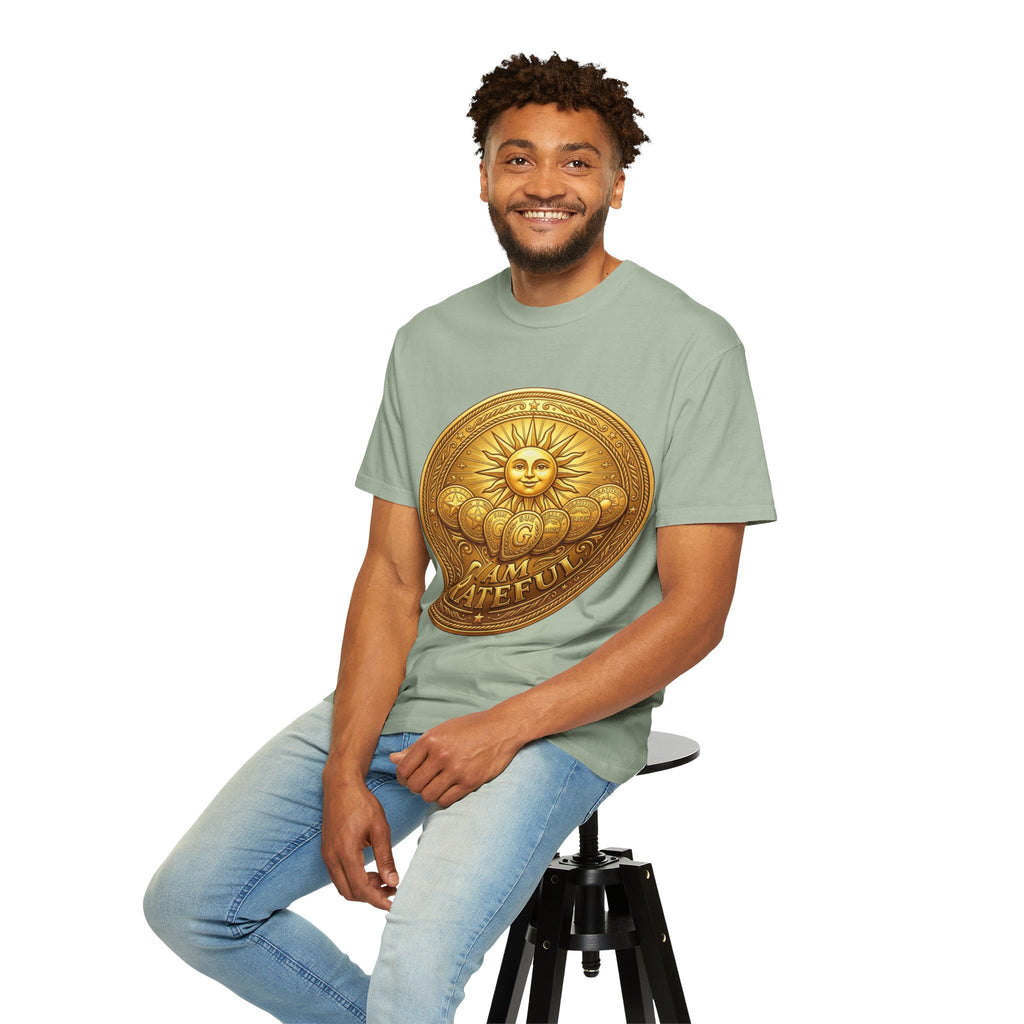 Unisex Garment-Dyed T-shirt Golden Coin