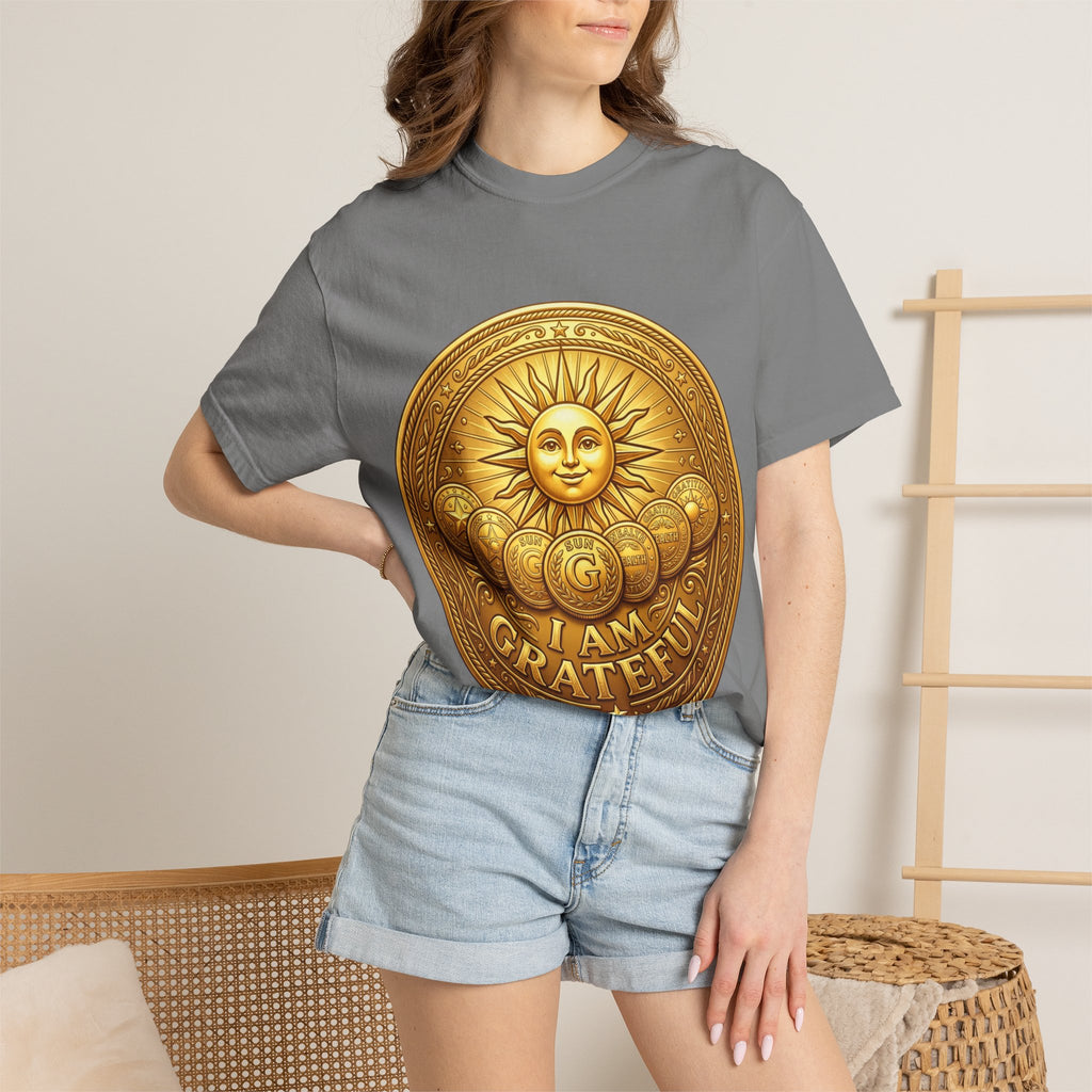 Unisex Garment-Dyed T-shirt Golden Coin