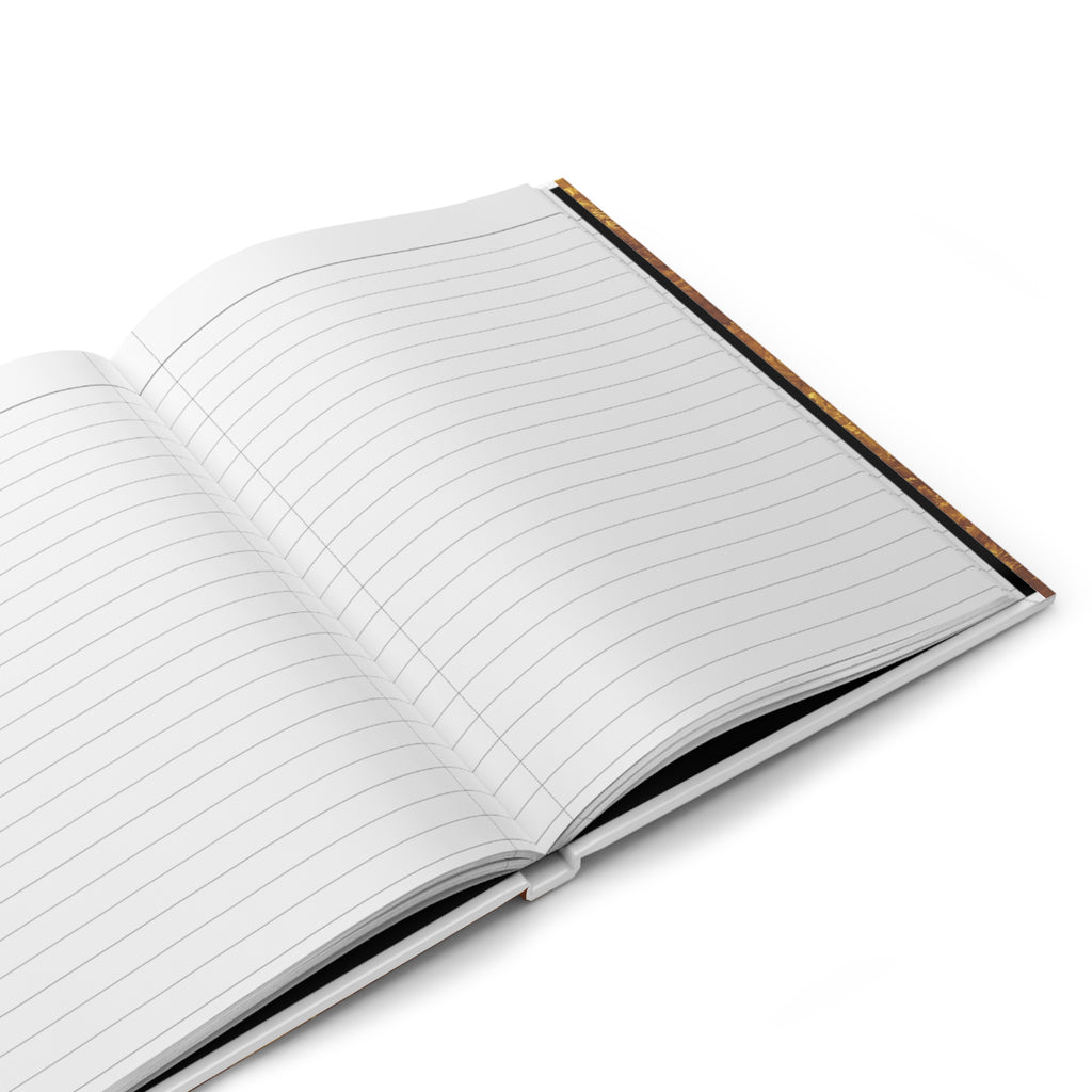 Infinity Symbol Gold Hardcover Journal — Lined Notebook for Spiritual Reflection & Gratitude