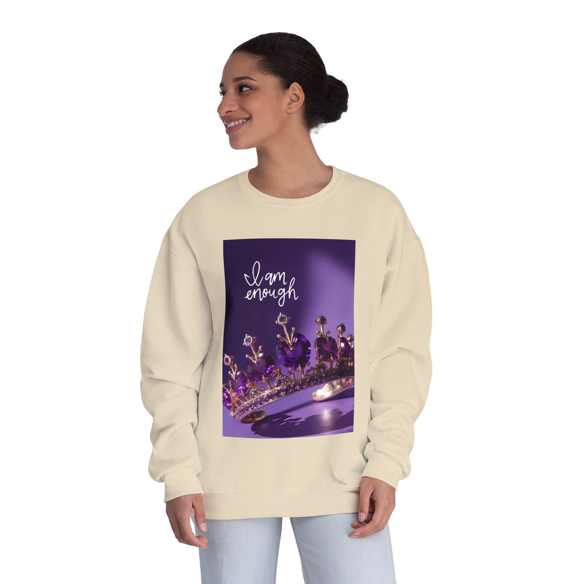 I Am Enough Crown Crewneck Sweatshirt