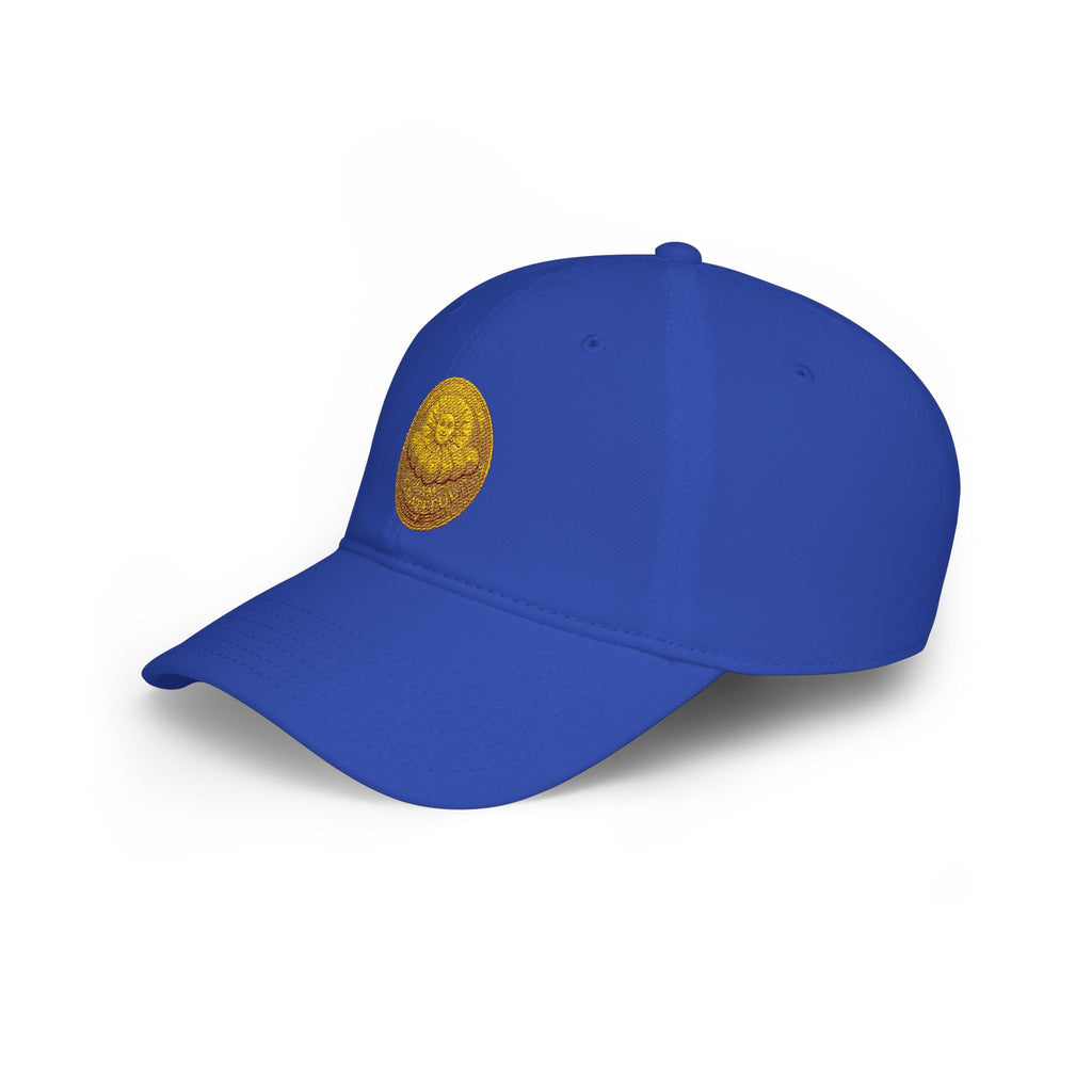 Gold Glitter Tennis Ball Embroidered Cap Golden Abundance Coin