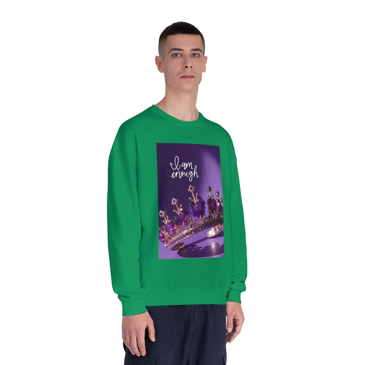 I Am Enough Crown Crewneck Sweatshirt