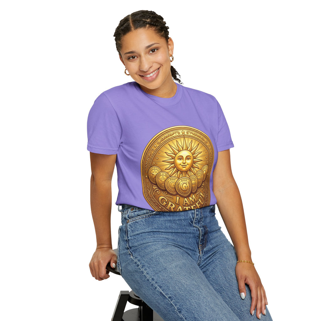 Unisex Garment-Dyed T-shirt Golden Coin