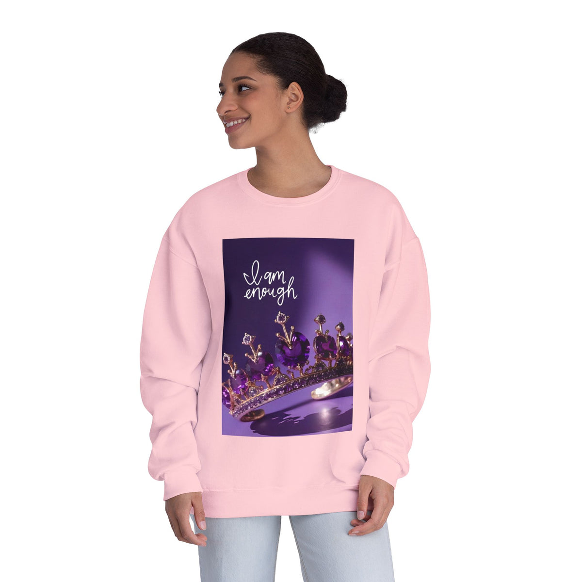 I Am Enough Crown Crewneck Sweatshirt
