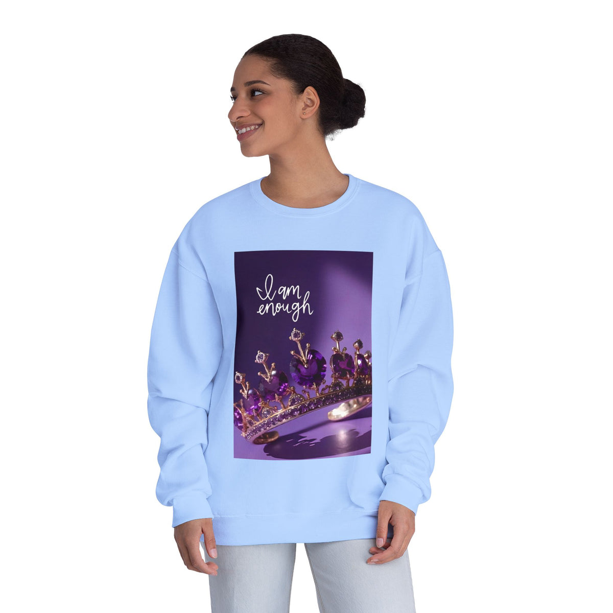 I Am Enough Crown Crewneck Sweatshirt