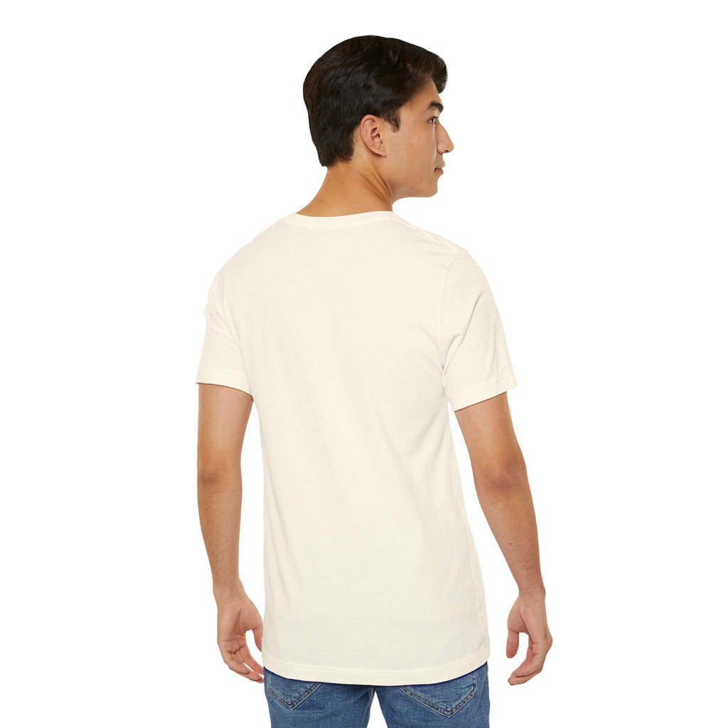 Infinity Symbol Cosmic Tee — Golden Spiritual Graphic T-Shirt