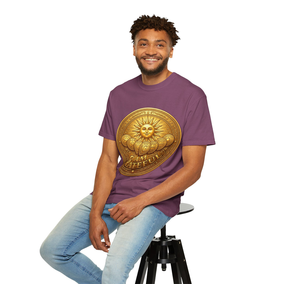 Unisex Garment-Dyed T-shirt Golden Coin
