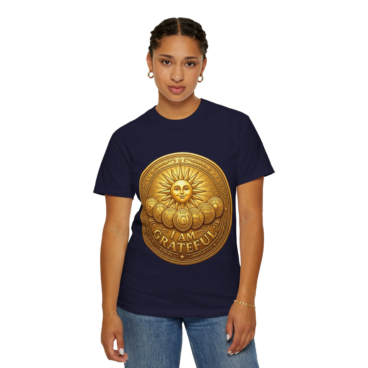 Unisex Garment-Dyed T-shirt Golden Coin