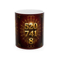 Numerology Coffee Mug - Gold 520 741 8 Spiritual Number Mug (11oz/15oz)