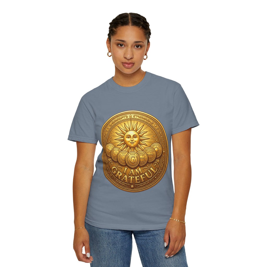 Unisex Garment-Dyed T-shirt Golden Coin