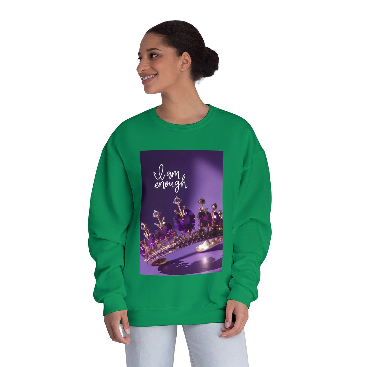 I Am Enough Crown Crewneck Sweatshirt
