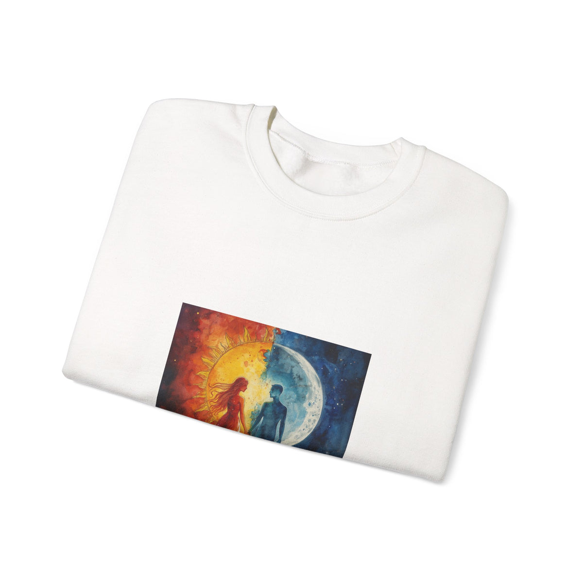 Celestial Sun & Moon Couple Sweatshirt