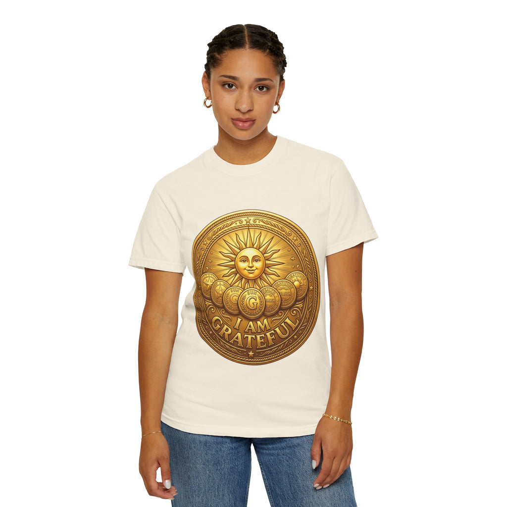 Unisex Garment-Dyed T-shirt Golden Coin