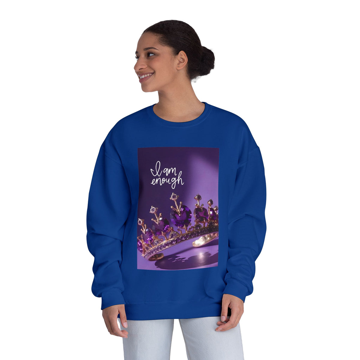 I Am Enough Crown Crewneck Sweatshirt