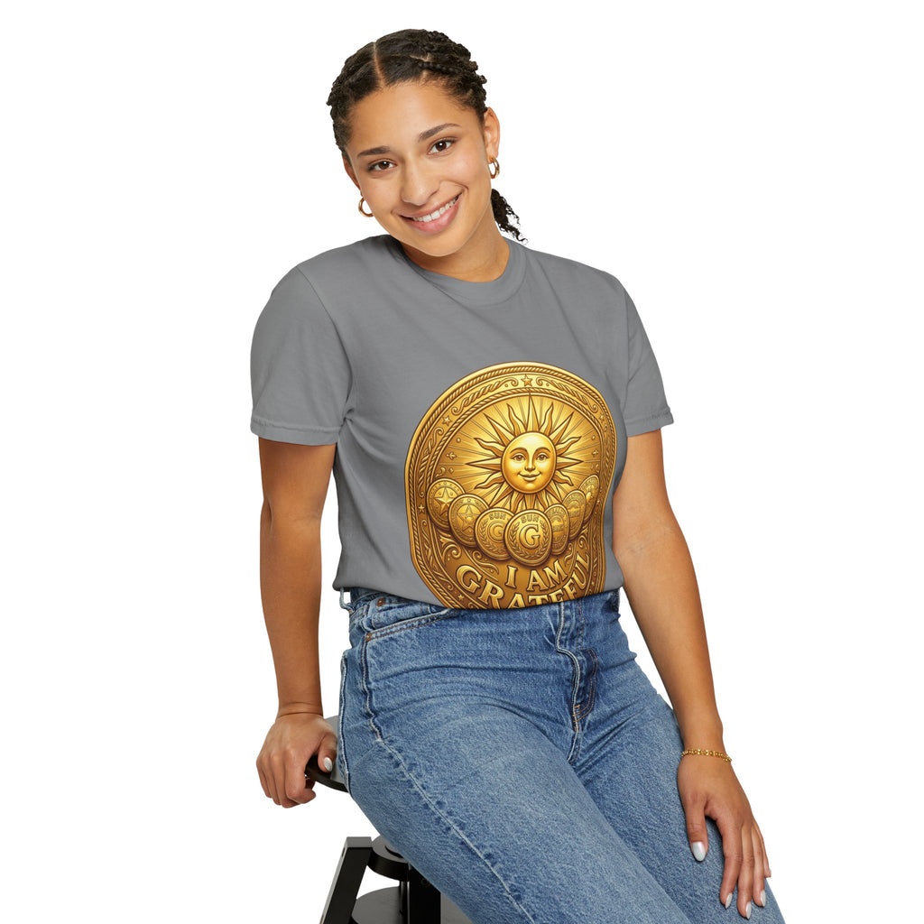 Unisex Garment-Dyed T-shirt Golden Coin