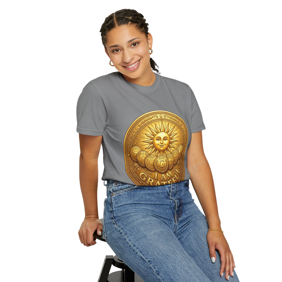 Unisex Garment-Dyed T-shirt Golden Coin