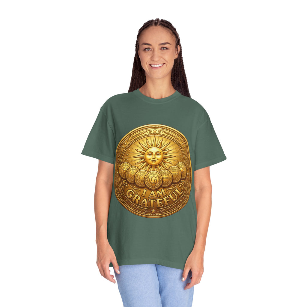 Unisex Garment-Dyed T-shirt Golden Coin