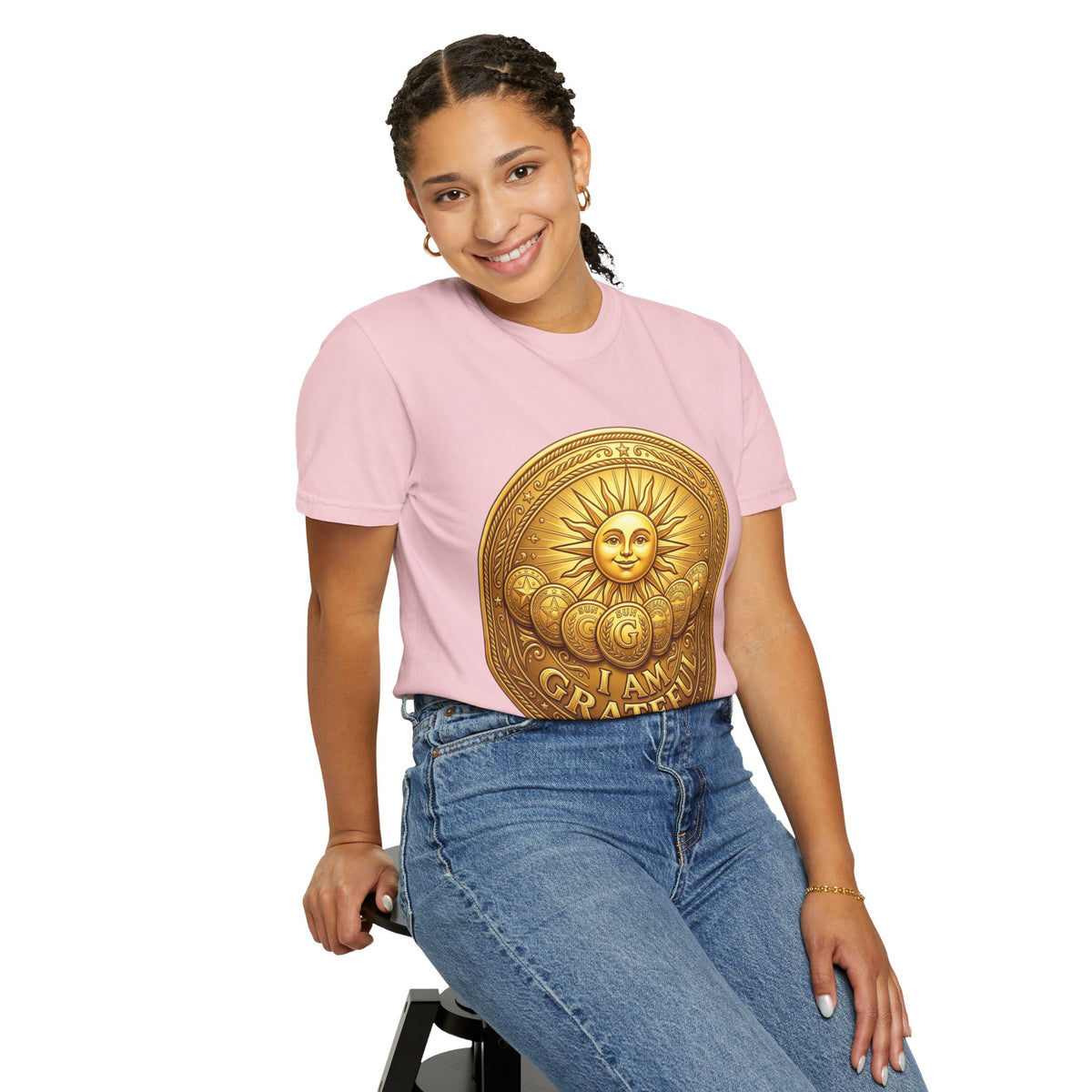 Unisex Garment-Dyed T-shirt Golden Coin