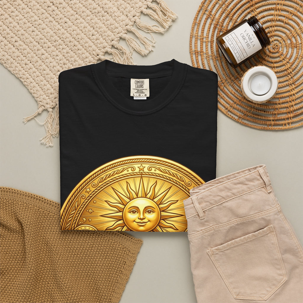 Unisex Garment-Dyed T-shirt Golden Coin