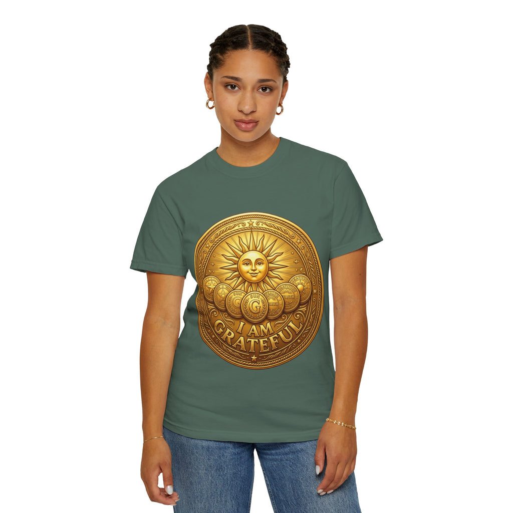 Unisex Garment-Dyed T-shirt Golden Coin