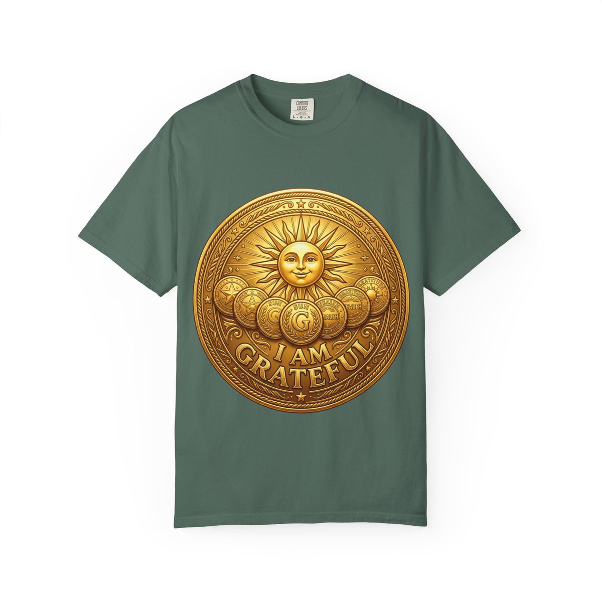 Unisex Garment-Dyed T-shirt Golden Coin