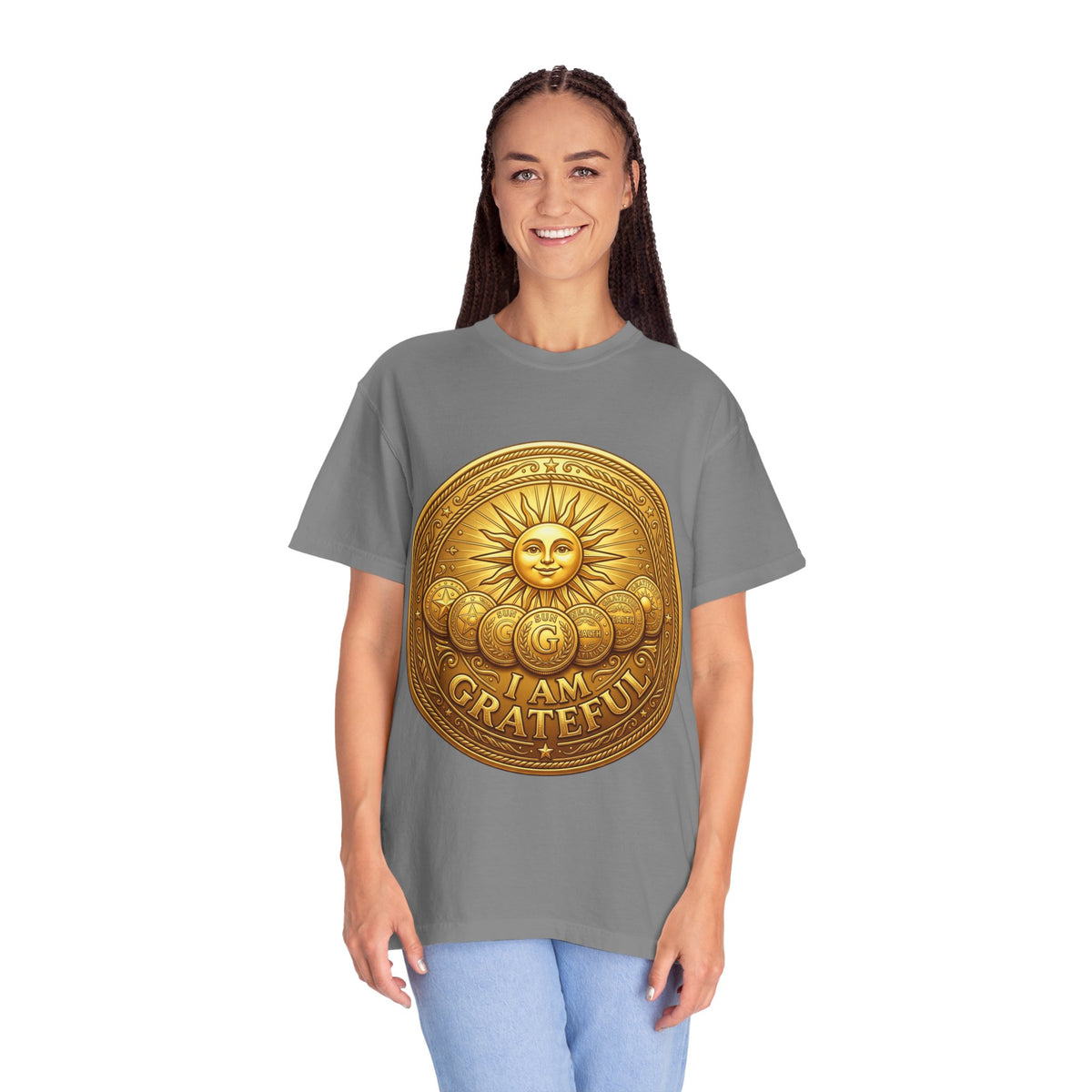 Unisex Garment-Dyed T-shirt Golden Coin