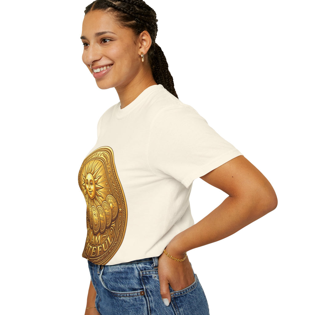 Unisex Garment-Dyed T-shirt Golden Coin