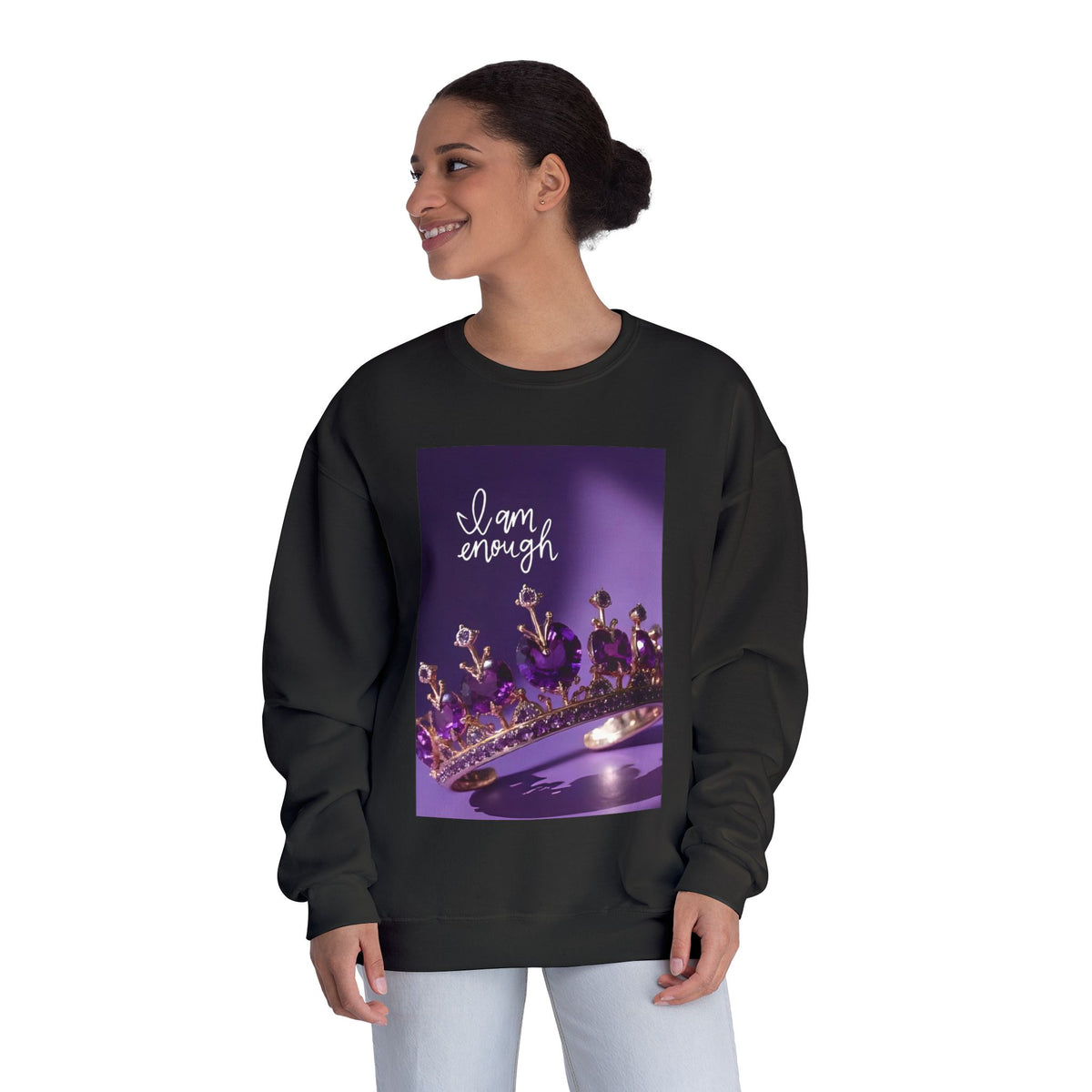 I Am Enough Crown Crewneck Sweatshirt