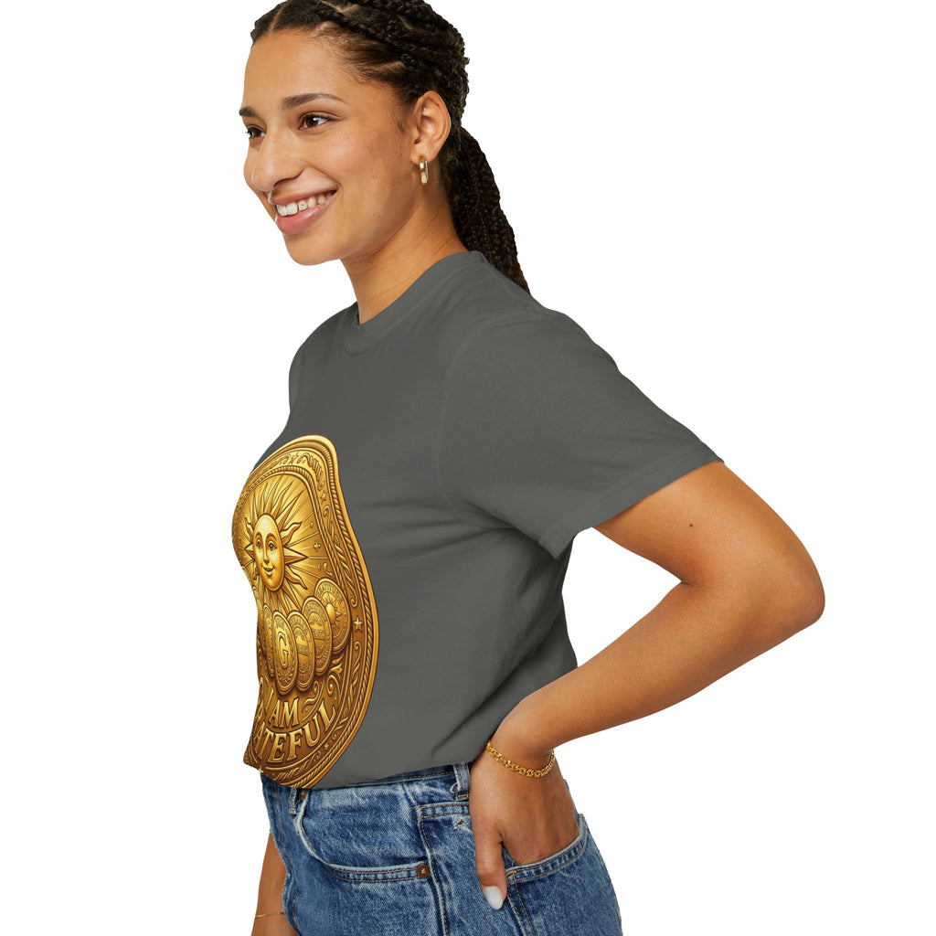 Unisex Garment-Dyed T-shirt Golden Coin