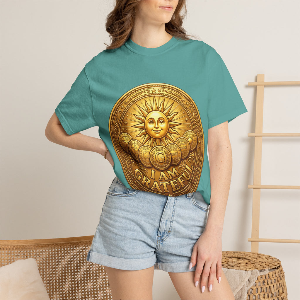 Unisex Garment-Dyed T-shirt Golden Coin