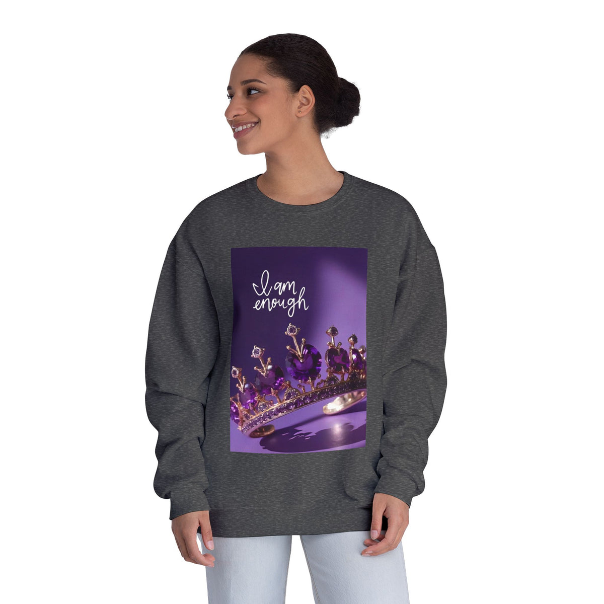 I Am Enough Crown Crewneck Sweatshirt