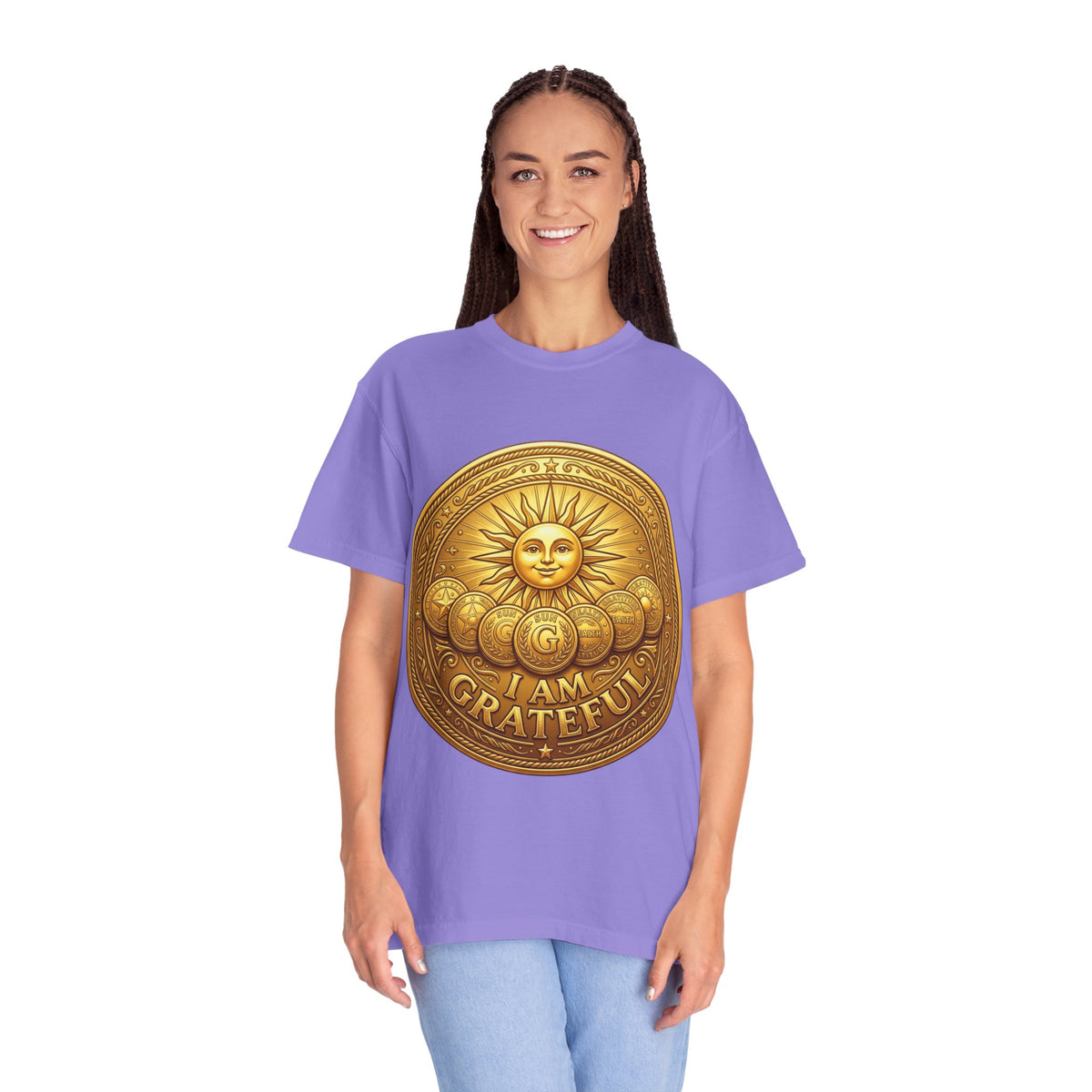 Unisex Garment-Dyed T-shirt Golden Coin