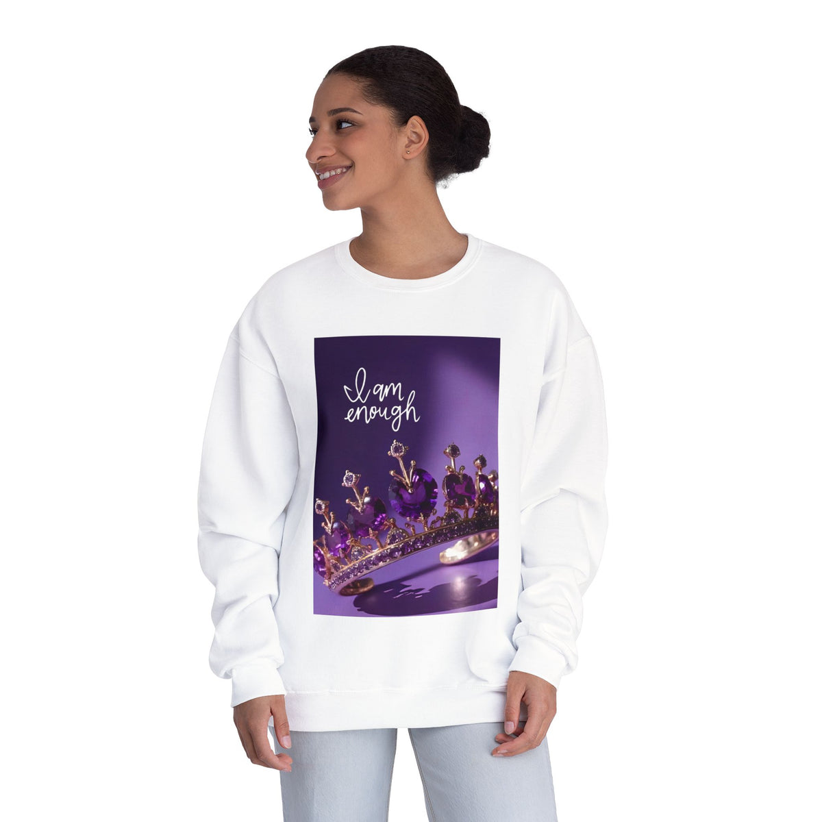 I Am Enough Crown Crewneck Sweatshirt