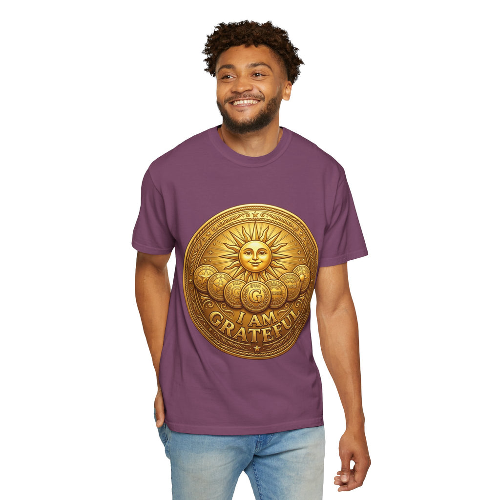 Unisex Garment-Dyed T-shirt Golden Coin