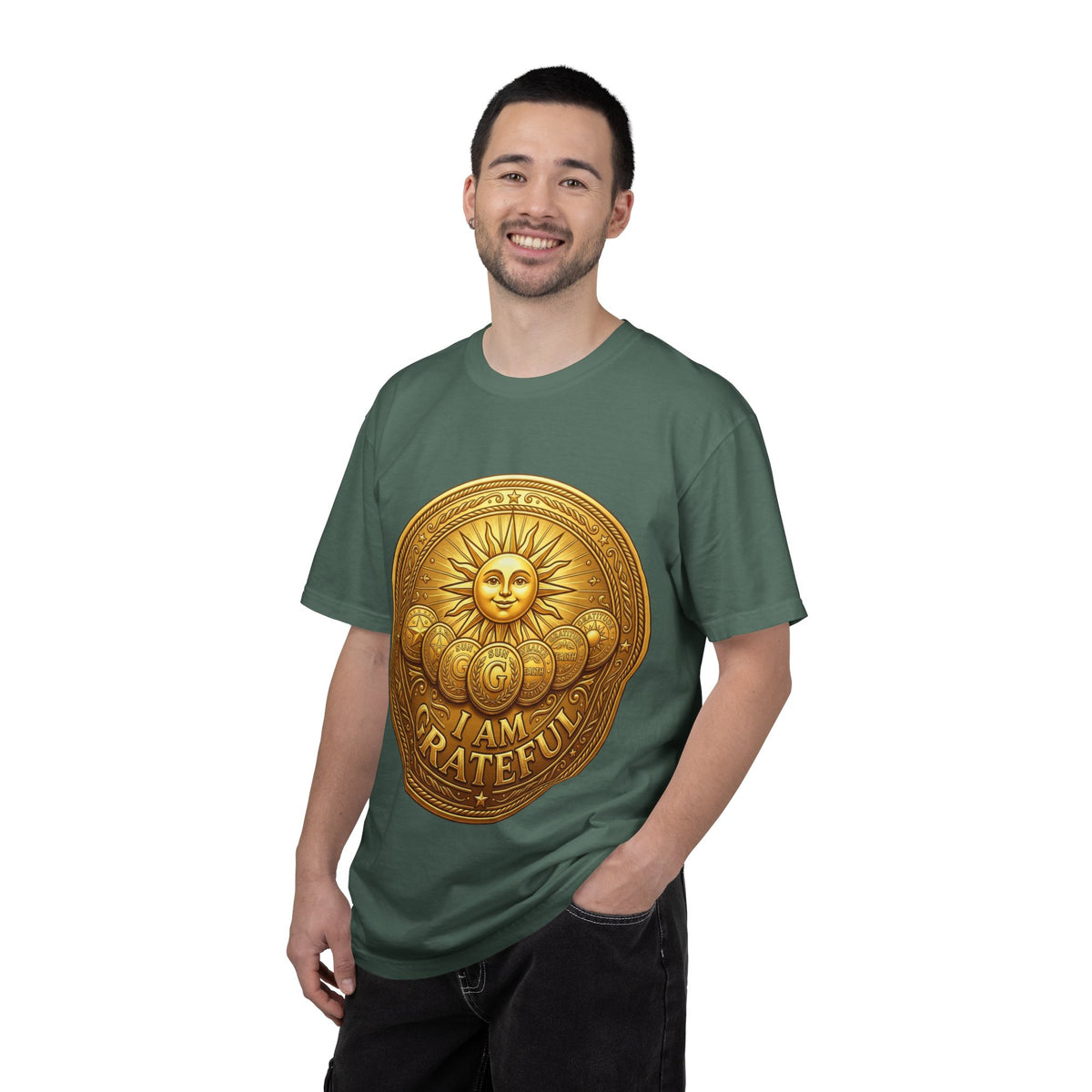 Unisex Garment-Dyed T-shirt Golden Coin