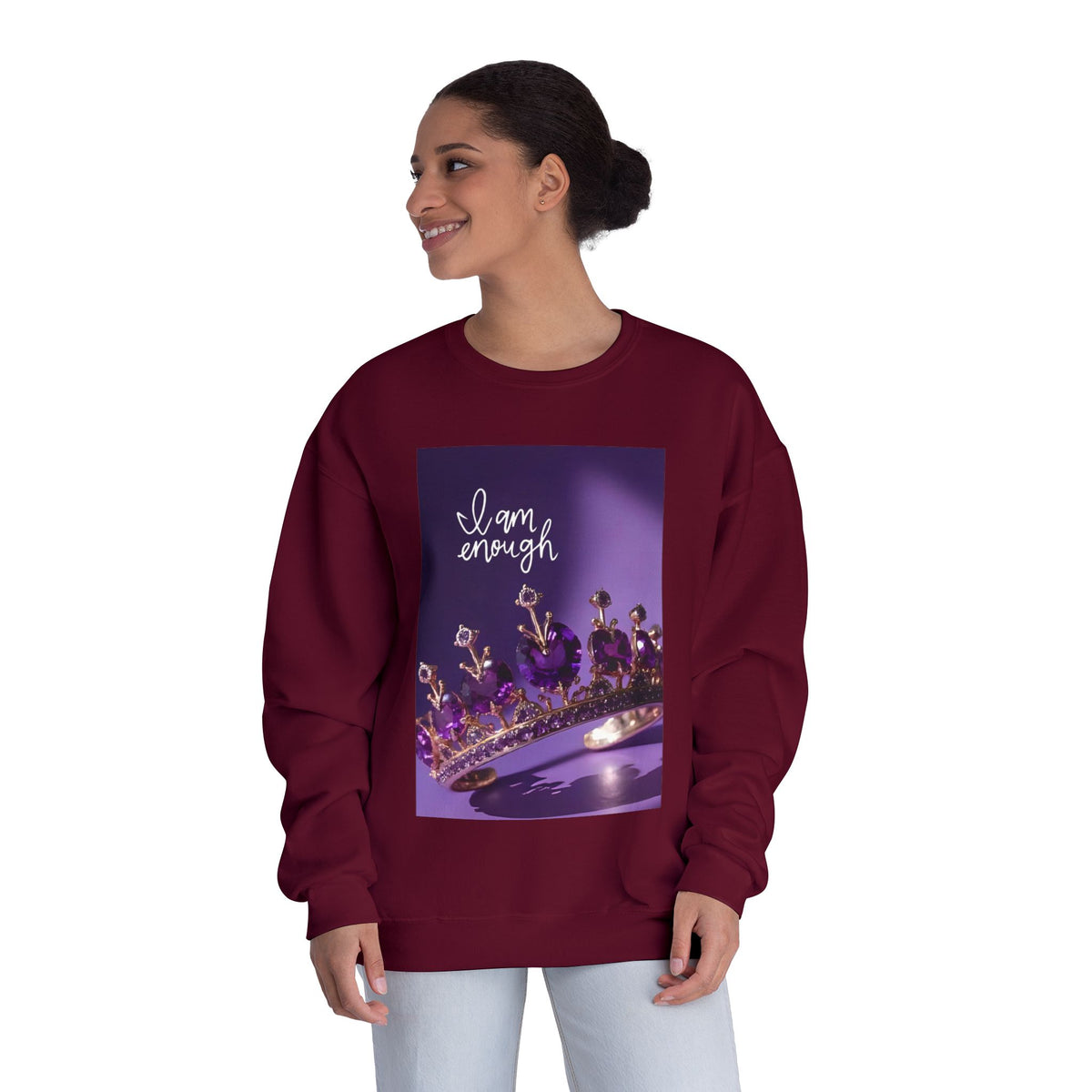 I Am Enough Crown Crewneck Sweatshirt