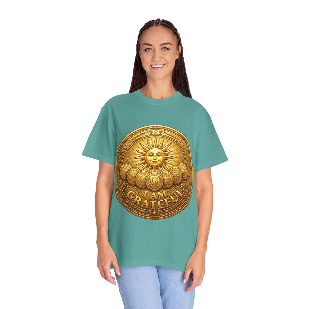 Unisex Garment-Dyed T-shirt Golden Coin