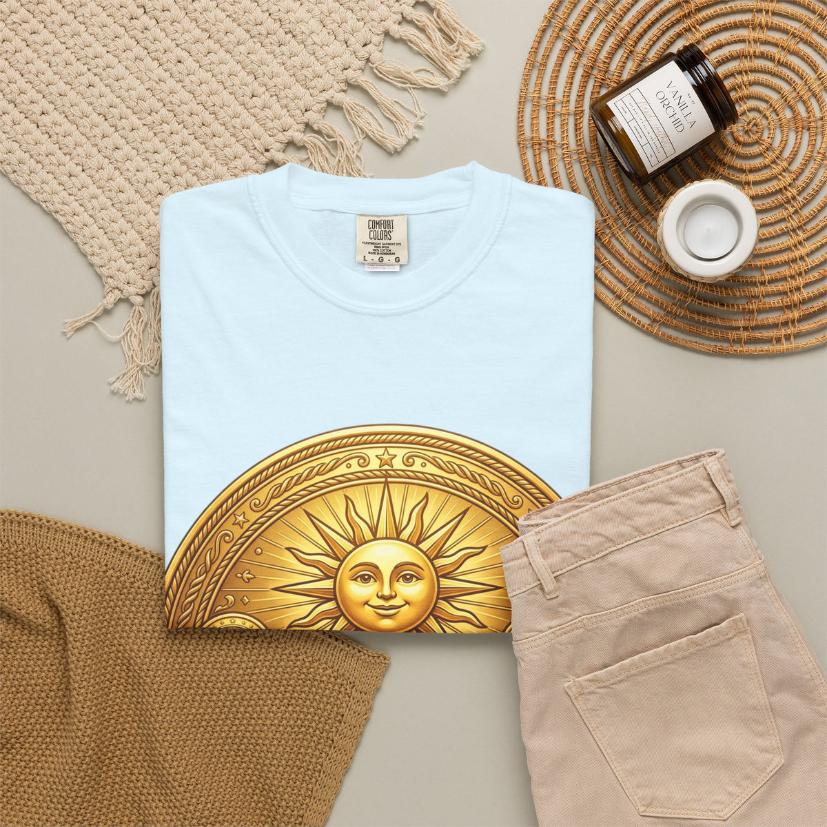 Unisex Garment-Dyed T-shirt Golden Coin