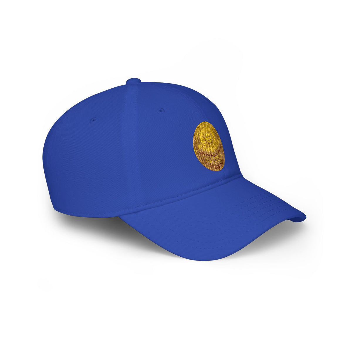 Gold Glitter Tennis Ball Embroidered Cap Golden Abundance Coin