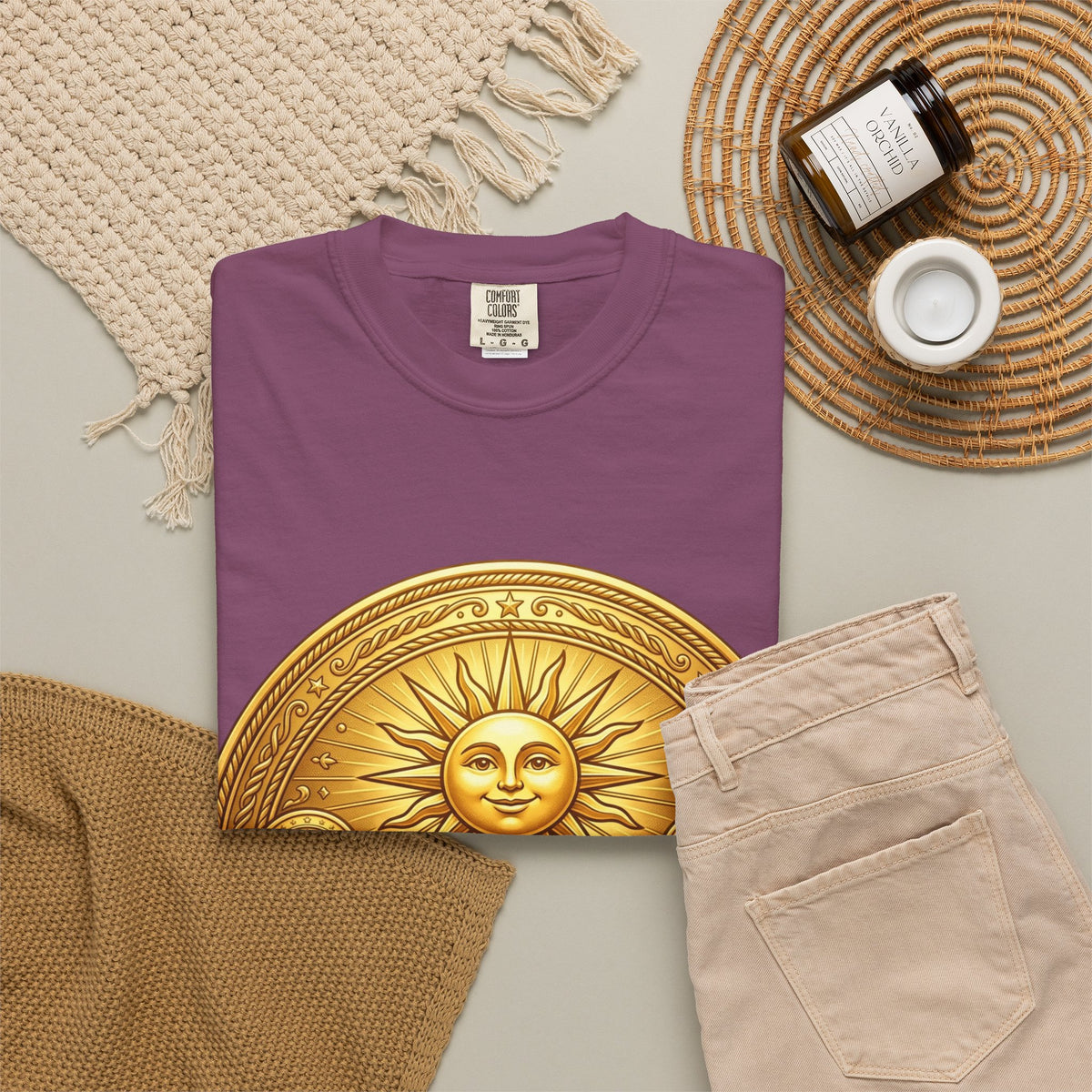Unisex Garment-Dyed T-shirt Golden Coin