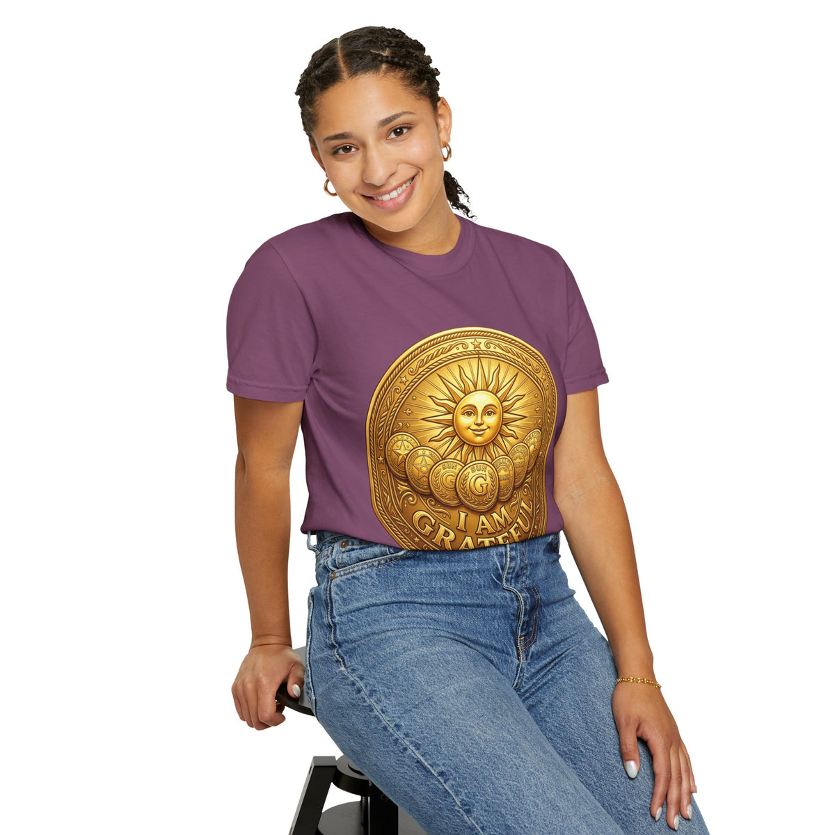 Unisex Garment-Dyed T-shirt Golden Coin